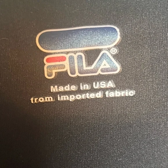 RARE Vintage FILA Made in USA Track Jacket – Size Large – Black/Blue/White - Picture 3 of 3